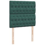 vidaXL Sommier à lattes de lit avec matelas Vert foncé 90x200 cm