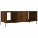 vidaXL Table basse chêne marron 102x50x40 cm bois d'ingénierie