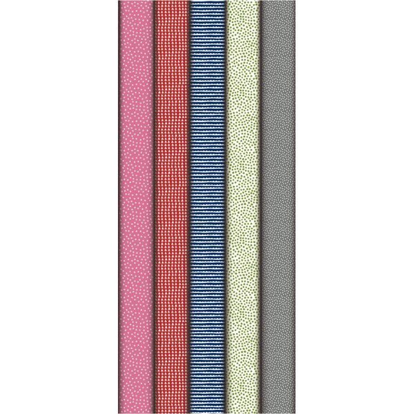 Boîte de 10 rouleaux de papier cadeau motifs fantaisies assortis 2 x 0 70 m
