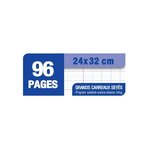 OXFORD - Lot de 5 cahiers agrafés 96 pages seyes 24 x 32 cm - 90g