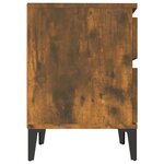 vidaXL Tables de chevet 2 Pièces Chêne fumé 40x35x50 cm