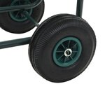 vidaXL Chariot dévidoir avec connecteur de tuyau 1/2" 75 m Acier