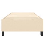 vidaXL Cadre de lit Crème 90x190 cm Tissu