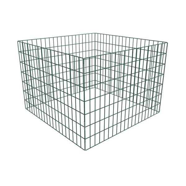 vidaXL Bac à compost carré en maille de jardin 100 x 100 x 70 cm