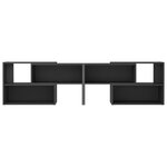 vidaXL Meuble TV Gris 149x30x52 cm Bois d'ingénierie