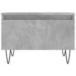 vidaXL Tables basses 2 Pièces gris béton 50x46x35 cm bois d'ingénierie