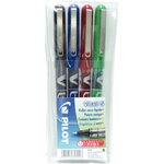 Etui Lot de 4 Stylo Roller VBall VB 5 Pte Fine Assorti PILOT