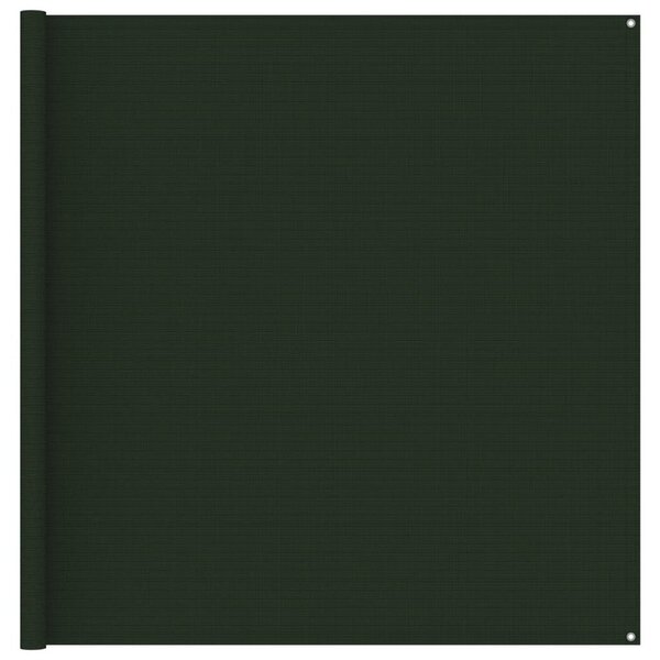 vidaXL Tapis de tente 200x400 cm Vert foncé