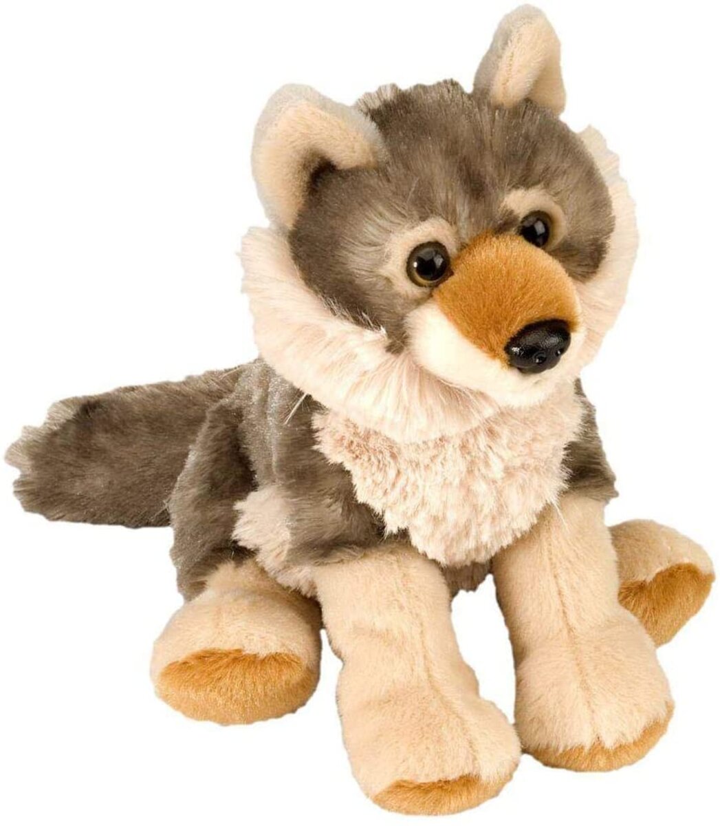 Peluche Loup Gris 20 cm - Au Gardénia