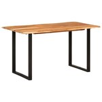 vidaXL Table de salle à manger 140x70x76 cm Bois d'acacia solide