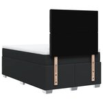 vidaXL Sommier à lattes de lit matelas Noir 120x200 cm Similicuir