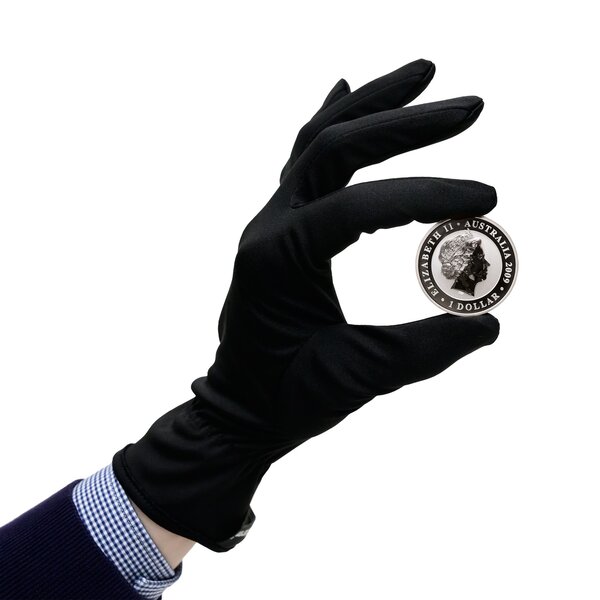 Gants en coton noir leuchtturm taille S (367873)