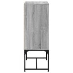 vidaXL Armoire latérale avec portes en verre sonoma gris 69x37x100 cm