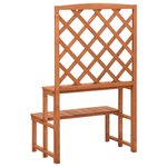 vidaXL Support de plantes et treillis 70x42x115cm Bois de sapin massif