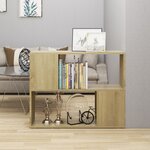 vidaXL Meuble TV Chêne sonoma 80x24x63 cm Aggloméré