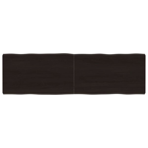 vidaXL Dessus de table bois massif traité bordure assortie