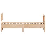 vidaXL Cadre de lit sans matelas 75x190 cm bois de pin massif