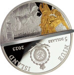 Pièce de monnaie en Argent 5 Dollars g 62.2 (2 oz) Millésime 2023 Three-Dimensional PIRATE SHIP 3D