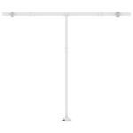vidaXL Auvent manuel rétractable avec LED 350x250 cm Orange et marron