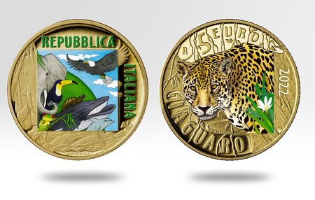 Pièce de monnaie 5 euro Italie 2022 BE – Jaguar