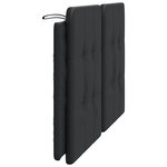 vidaXL Coussin de tête de lit noir 160 cm similicuir