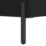 vidaXL Buffet haut Noir 34 5x34x180 cm Bois d'ingénierie