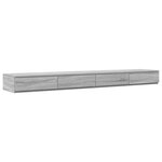 vidaXL Lit de rangement Gris Sonoma 180x200 cm