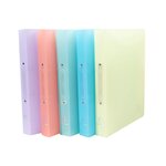 Classeur 2 Anneaux 30mm Polypropylène Chromaline Pastel - Couleurs Assorties - X 15 - Exacompta