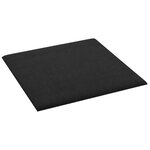 vidaXL Panneaux muraux 12 Pièces Noir 30x30 cm Tissu 1 08 m²