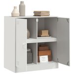 vidaXL Buffet blanc 67x39x73 cm acier