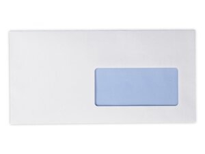 Lot de 20 enveloppe dl avec fenêtre blanche 110 x 220 mm