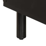 vidaXL Table basse noir 80x50x40 cm bois massif de manguier