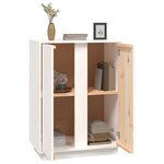 vidaXL Buffet Blanc 60x35x80 cm Bois massif de pin