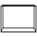 vidaXL Table console Noir 100x35x75 cm Verre trempé