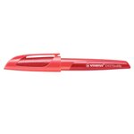 Stylo plume EASYbuddy pointe moyenne droitiers corail/rouge STABILO