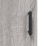 vidaXL Buffet haut Sonoma gris 69 5x34x180 cm Bois d'ingénierie