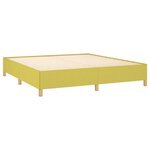 vidaXL Cadre de lit Vert 160x200 cm Tissu