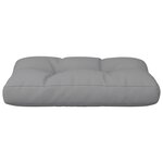 vidaXL Coussin de palette gris 50x40x12 cm tissu