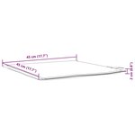 vidaXL Coussins de siège de jardin lot de 4 crème 45x45x2 cm carré