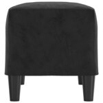 vidaXL Banc Noir 70x35x41 cm Velours