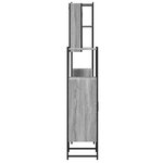 vidaXL Ensemble d'armoires de salle de bain 4 Pièces sonoma gris