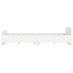 vidaXL Cadre de lit avec tête de lit/pied de lit blanc 120x190 cm