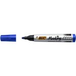 Marqueur permanent marking 2000 pointe ogive large bleu x 12 bic