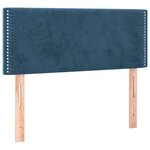 vidaXL Sommier à lattes de lit avec matelas Bleu foncé 100x200 cm