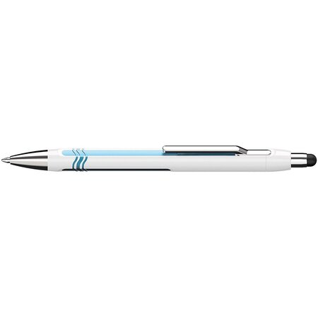 Stylo à bille epsilon touch blanc-bleu pte extra large bleu x 15 schneider