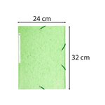 Chemise à élastiques Maxi capacity carte lustrée 425gm2 - A4 - Tilleul EXACOMPTA
