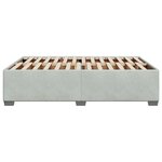 vidaXL Cadre de lit Gris clair 140x200 cm Velours