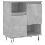 vidaXL Buffets 3 Pièces gris béton bois d'ingénierie