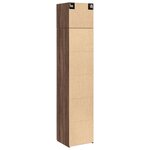 vidaXL Armoire de rangement mince chêne marron 45x42 5x225 cm