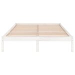 vidaXL Cadre de lit Blanc Bois de pin massif 120x200 cm